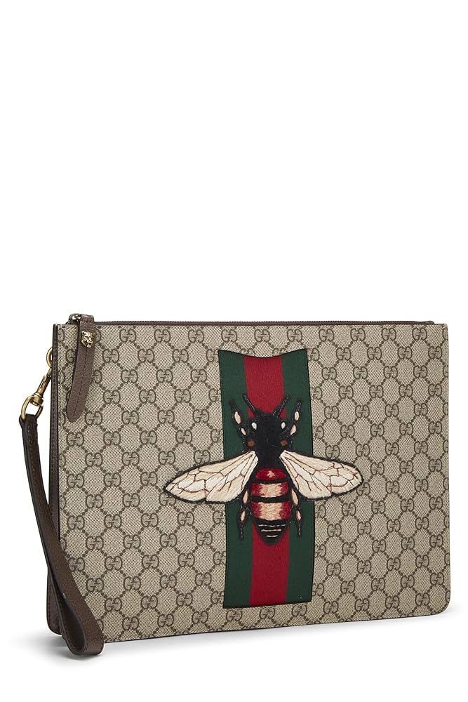 Amazon.com: Gucci, Pre-Loved Original GG Supreme Canvas Bee Amazon.com: Gucci, Pre-Loved Original GG Supreme Canvas Bee